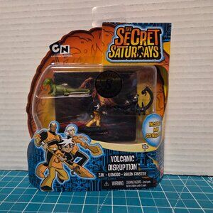 The Secret Saturdays CN Mattel Mini Figures W/Scenescape Volcanic Disruption